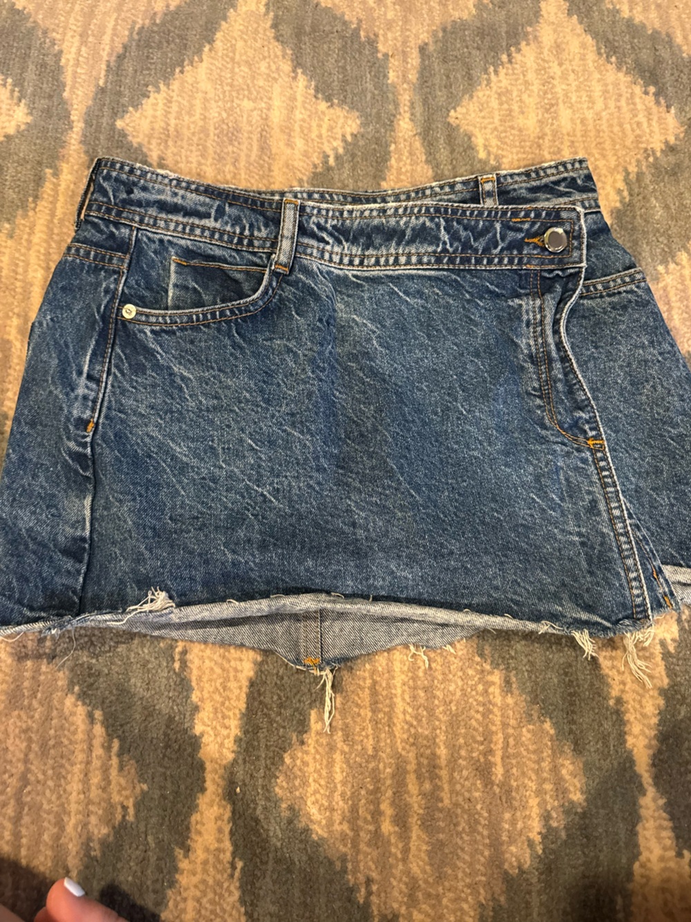 Zara Denim mini skirt size small